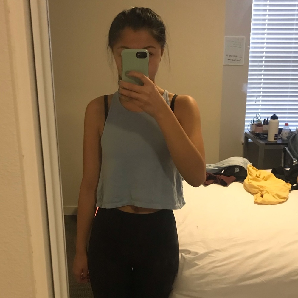 Light blue tank top